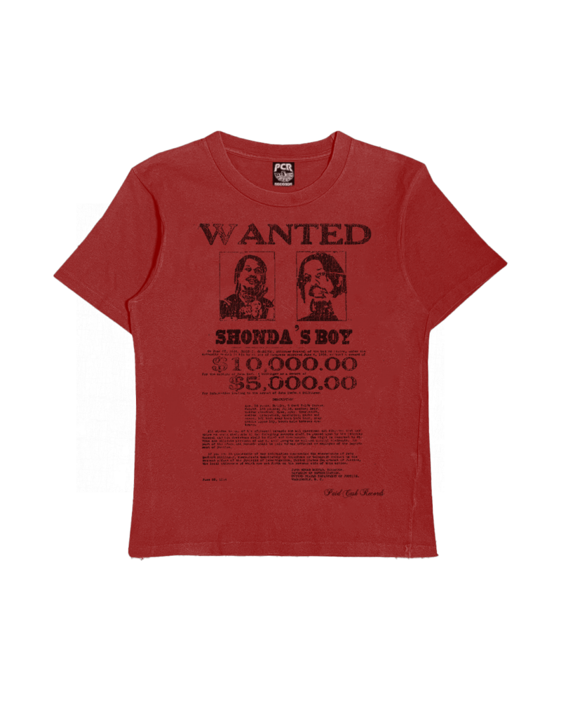 Wanted - Tee (red/black)